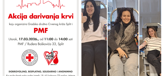 Akcija dobrovoljnog darivanja krvi na Prirodoslovno-matematičkom fakultetu